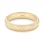 14k Yellow Gold Custom Wedding Band - Flat View -  102974 - Thumbnail