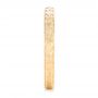 14k Yellow Gold Custom Wedding Band - Side View -  102606 - Thumbnail
