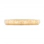 14k Yellow Gold Custom Wedding Band - Top View -  102606 - Thumbnail