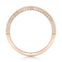 14k Rose Gold 14k Rose Gold Custom Diamond Wedding Band - Front View -  100854 - Thumbnail