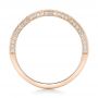 18k Rose Gold 18k Rose Gold Custom Diamond Wedding Band - Front View -  100854 - Thumbnail