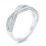  Platinum Platinum Custom Diamond Wedding Band - Three-Quarter View -  100854 - Thumbnail