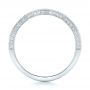 14k White Gold 14k White Gold Custom Diamond Wedding Band - Front View -  100854 - Thumbnail