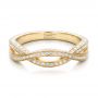 18k Yellow Gold 18k Yellow Gold Custom Diamond Wedding Band - Flat View -  100854 - Thumbnail