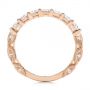 14k Rose Gold 14k Rose Gold Cut-out Diamond Wedding Band - Front View -  105787 - Thumbnail