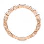 18k Rose Gold 18k Rose Gold Cut-out Diamond Wedding Band - Front View -  105787 - Thumbnail