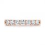 18k Rose Gold 18k Rose Gold Cut-out Diamond Wedding Band - Top View -  105787 - Thumbnail