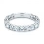 18k White Gold 18k White Gold Cut-out Diamond Wedding Band - Flat View -  105787 - Thumbnail