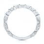 14k White Gold 14k White Gold Cut-out Diamond Wedding Band - Front View -  105787 - Thumbnail