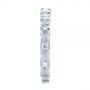 18k White Gold 18k White Gold Cut-out Diamond Wedding Band - Side View -  105787 - Thumbnail