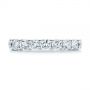 18k White Gold 18k White Gold Cut-out Diamond Wedding Band - Top View -  105787 - Thumbnail