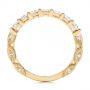14k Yellow Gold Cut-out Diamond Wedding Band - Front View -  105787 - Thumbnail