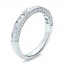 18k White Gold Diamond Channel Set Band With Matching Engagement Ring - Kirk Kara - Three-Quarter View -  100120 - Thumbnail