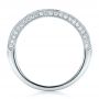 18k White Gold Diamond Channel Set Band With Matching Engagement Ring - Kirk Kara - Front View -  100120 - Thumbnail