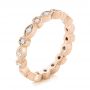 14k Rose Gold 14k Rose Gold Diamond Eternity Wedding Band - Three-Quarter View -  104132 - Thumbnail