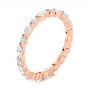 18k Rose Gold 18k Rose Gold Diamond Eternity Wedding Band - Three-Quarter View -  106641 - Thumbnail