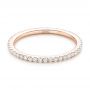 18k Rose Gold 18k Rose Gold Diamond Eternity Wedding Band - Flat View -  102726 - Thumbnail