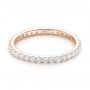 18k Rose Gold 18k Rose Gold Diamond Eternity Wedding Band - Flat View -  102764 - Thumbnail