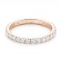 14k Rose Gold 14k Rose Gold Diamond Eternity Wedding Band - Flat View -  102765 - Thumbnail