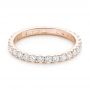 14k Rose Gold 14k Rose Gold Diamond Eternity Wedding Band - Flat View -  102765 - Thumbnail