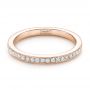 14k Rose Gold 14k Rose Gold Diamond Eternity Wedding Band - Flat View -  102818 - Thumbnail