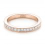 14k Rose Gold 14k Rose Gold Diamond Eternity Wedding Band - Flat View -  102819 - Thumbnail