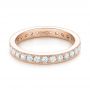 14k Rose Gold 14k Rose Gold Diamond Eternity Wedding Band - Flat View -  102821 - Thumbnail