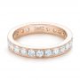 14k Rose Gold 14k Rose Gold Diamond Eternity Wedding Band - Flat View -  102823 - Thumbnail