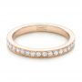 18k Rose Gold 18k Rose Gold Diamond Eternity Wedding Band - Flat View -  102826 - Thumbnail