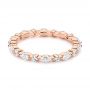 18k Rose Gold 18k Rose Gold Diamond Eternity Wedding Band - Flat View -  106641 - Thumbnail