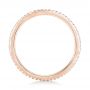 18k Rose Gold 18k Rose Gold Diamond Eternity Wedding Band - Front View -  102725 - Thumbnail