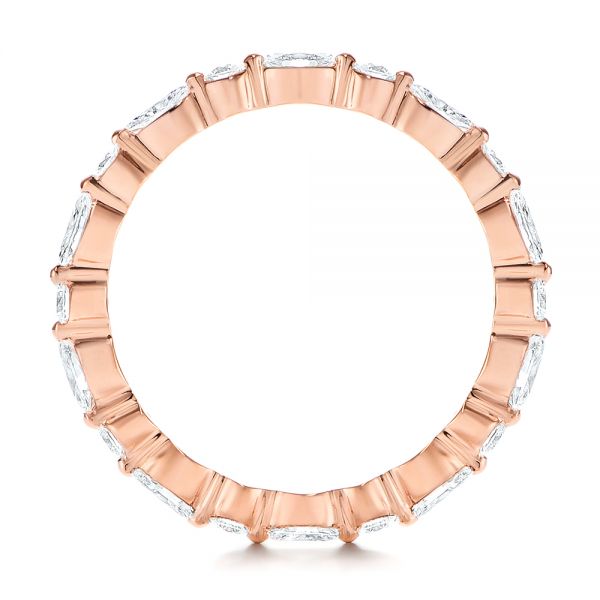 14k Rose Gold 14k Rose Gold Diamond Eternity Wedding Band - Front View -  106641