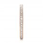 14k Rose Gold 14k Rose Gold Diamond Eternity Wedding Band - Side View -  102818 - Thumbnail