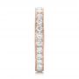 14k Rose Gold 14k Rose Gold Diamond Eternity Wedding Band - Side View -  102821 - Thumbnail