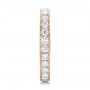 18k Rose Gold 18k Rose Gold Diamond Eternity Wedding Band - Side View -  102821 - Thumbnail