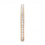 18k Rose Gold 18k Rose Gold Diamond Eternity Wedding Band - Side View -  102824 - Thumbnail