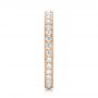 14k Rose Gold Diamond Eternity Wedding Band - Side View -  102826 - Thumbnail