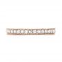 18k Rose Gold 18k Rose Gold Diamond Eternity Wedding Band - Top View -  102819 - Thumbnail