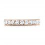 18k Rose Gold 18k Rose Gold Diamond Eternity Wedding Band - Top View -  102823 - Thumbnail