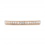 14k Rose Gold Diamond Eternity Wedding Band - Top View -  102824 - Thumbnail