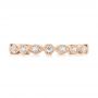 18k Rose Gold 18k Rose Gold Diamond Eternity Wedding Band - Top View -  104132 - Thumbnail