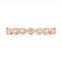 14k Rose Gold 14k Rose Gold Diamond Eternity Wedding Band - Top View -  104132 - Thumbnail