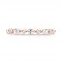 14k Rose Gold 14k Rose Gold Diamond Eternity Wedding Band - Top View -  106641 - Thumbnail