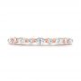 14k Rose Gold 14k Rose Gold Diamond Eternity Wedding Band - Top View -  106641 - Thumbnail