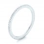 18k White Gold 18k White Gold Diamond Eternity Wedding Band - Three-Quarter View -  102725 - Thumbnail