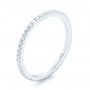 14k White Gold Diamond Eternity Wedding Band - Three-Quarter View -  102726 - Thumbnail