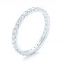  Platinum Platinum Diamond Eternity Wedding Band - Three-Quarter View -  102765 - Thumbnail