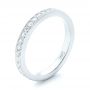 18k White Gold 18k White Gold Diamond Eternity Wedding Band - Three-Quarter View -  102826 - Thumbnail