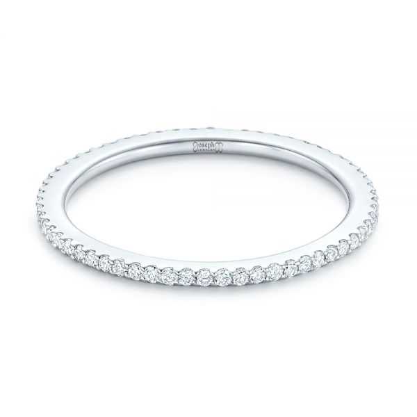  Platinum Platinum Diamond Eternity Wedding Band - Flat View -  102725