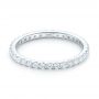 14k White Gold Diamond Eternity Wedding Band - Flat View -  102764 - Thumbnail